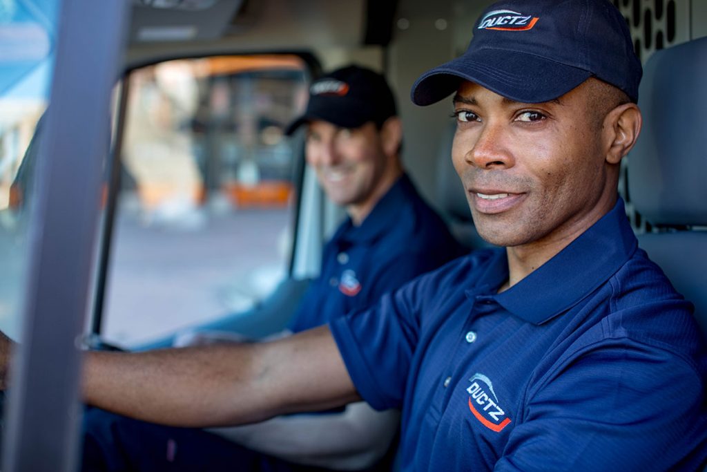 DUCTZ technicians in van family business