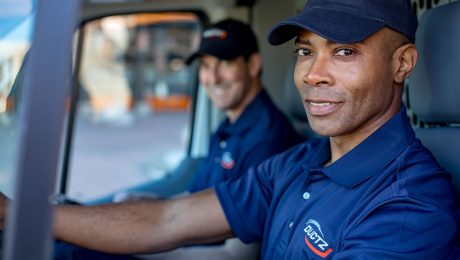 DUCTZ technicians in van
