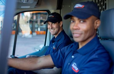 DUCTZ technicians in van