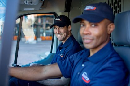 DUCTZ technicians in van