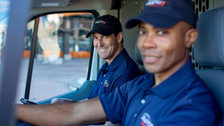 DUCTZ technicians in van